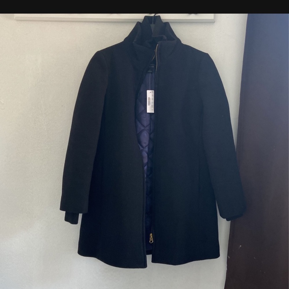JCrew Petite Lodge Coat In Italian wool